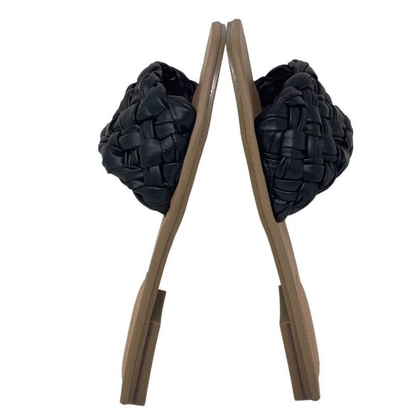 Marc Fisher Caspian Women's Woven Strap Slide Sandals Size 7M, Black, NEW - Picture 4 of 9